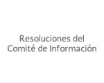 resoluciones del comité de información